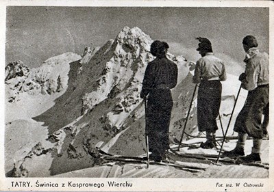 Kasprowy Wierch skiers