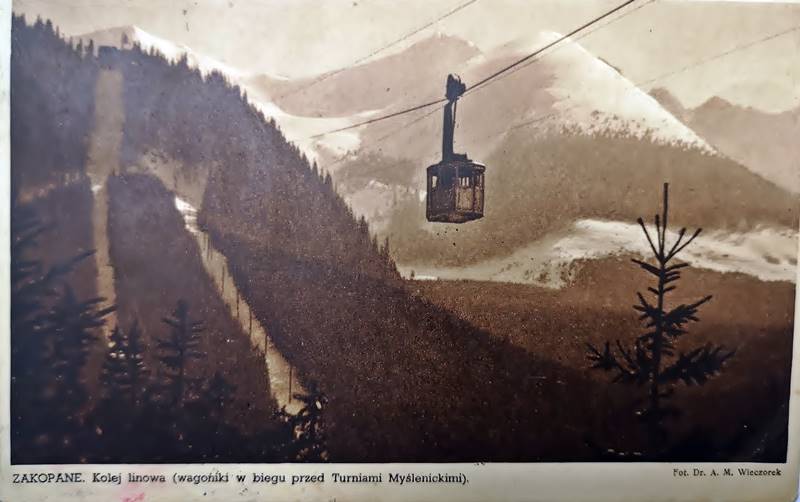 Kasprowy Wierch cable car 1937 Kasprowy Wierch cable car 1937