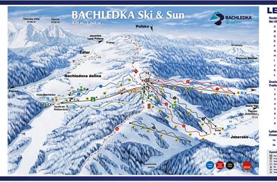 Bachledka ski and sun map
