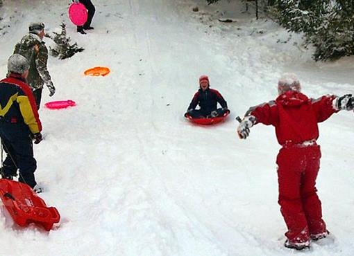 sled riding near Zakopane